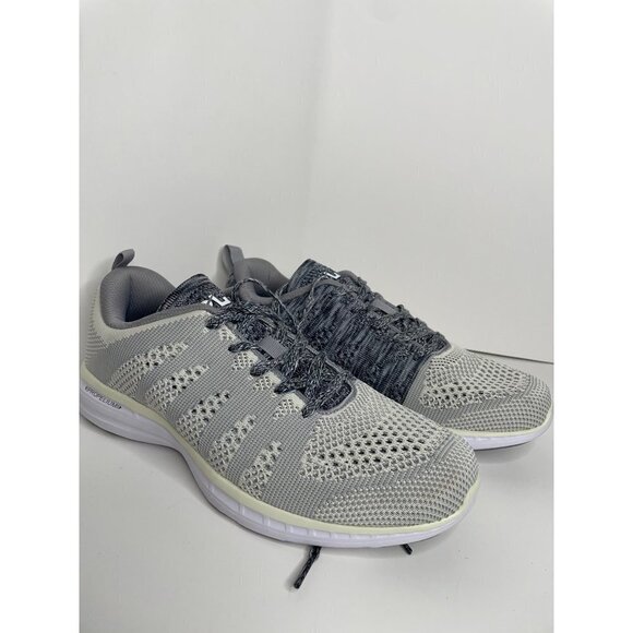 APL Techloom Pro Trainer Sneakers Pristine Heather Grey White Womens 10.5 42 New - Picture 2 of 6